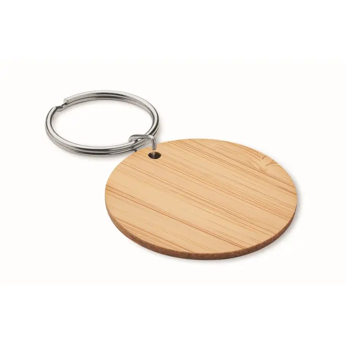 Bambus Schlüsselring 'ROUNDBOO' - Rundes Holzdesign