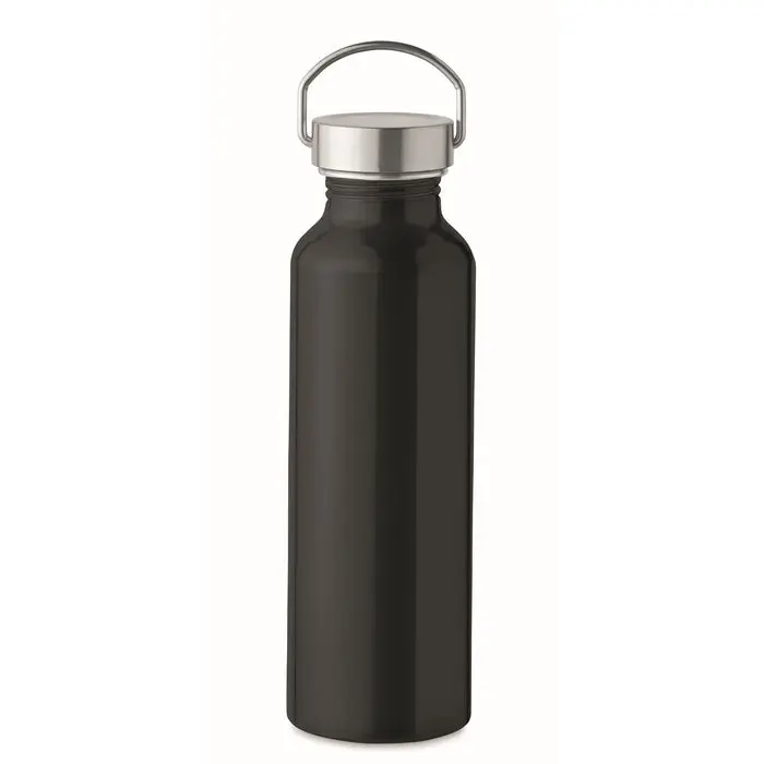 Flasche recyceltes Aluminium ALBO - Schwarz
