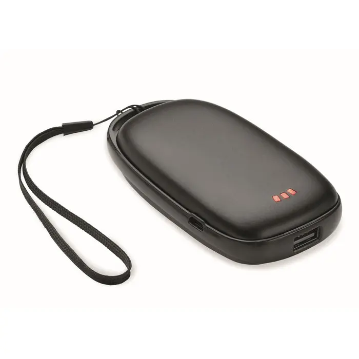 TRICPOWER Handwärmer mit 4000 mAh Powerbank in Schwarz – Wärme & Energie