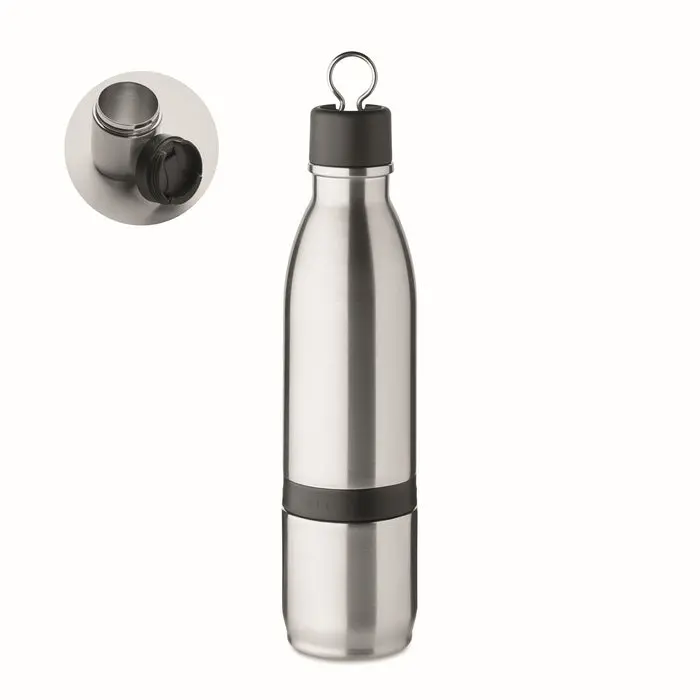 Mattsilber ATERA 500ml 2in1 Multifunktions-Isolierflasche