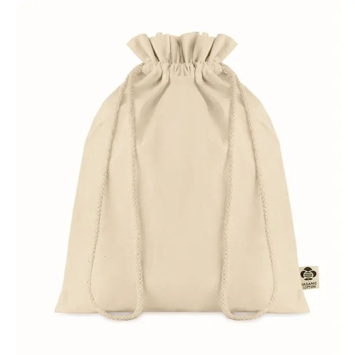 Medium Beutel aus Bio-Baumwolle AMBER MEDIUM - beige, vielseitig und nachhaltig