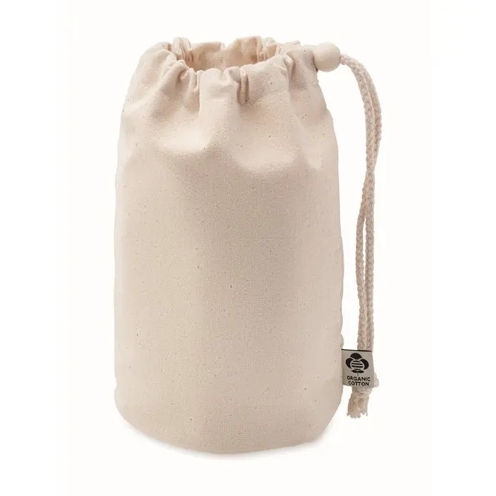DISTE SMALL Bio-Baumwolltasche in Beige - Öko-Chic & Vielseitig, 100 Zeichen