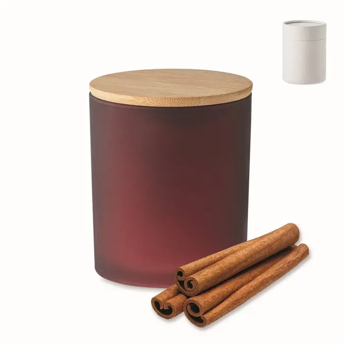 Elegante Kerze im Glas 280 g KEOPS LARGE - Luxuriöses Bordeaux für stilvolle Akzente