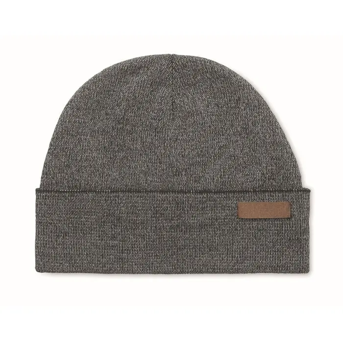 TUZO Schwarze Doppellagige Acryl-Beanie - Warm und Stilvoll für den Winter