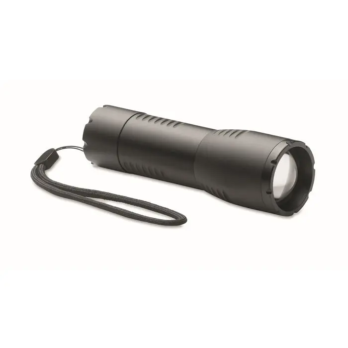 Kleine LED-Taschenlampe Alu ENTA - Schwarz, kompakt und leistungsstark für vielseitige Anwendungen