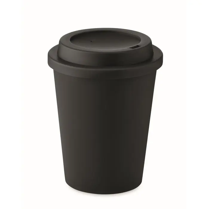 NOLA 300 ml Doppelwandiger PP-Becher, Schwarz