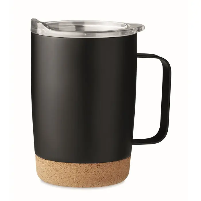RUBY 300 ml Doppelwandiger Thermo-Becher, Schwarz