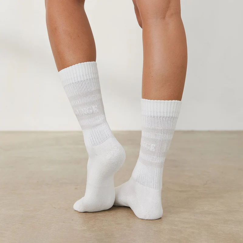 Essential Socken (2er Paket) - Crèmefarben