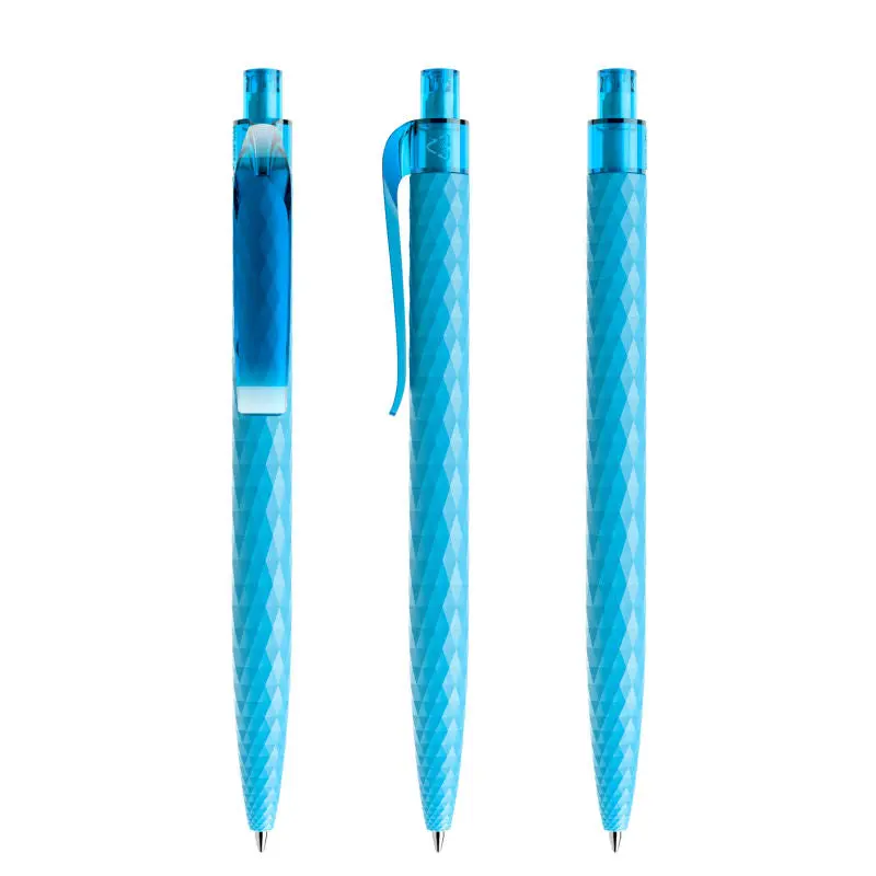 Prodir QS01 PMT Druck-Kugelschreiber in Cyanblau - Stilvoller Bürostift