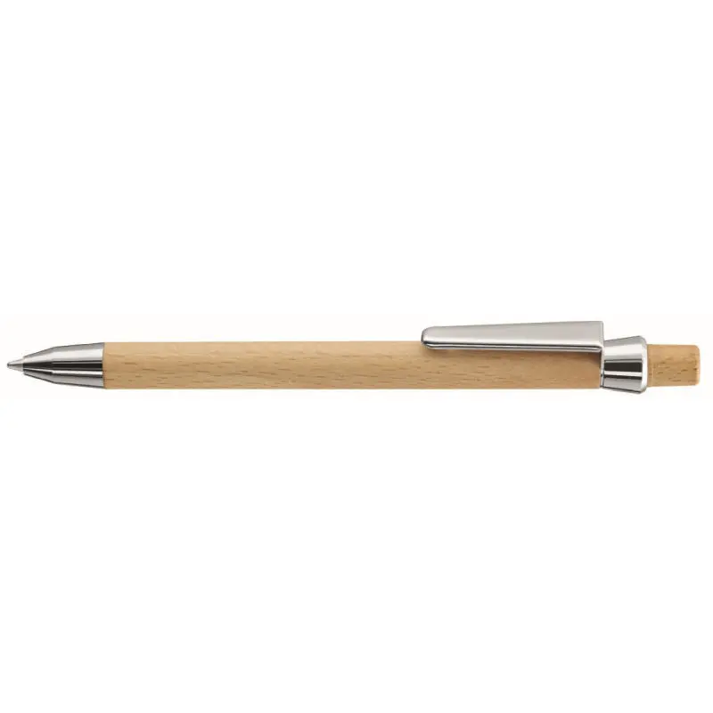 Buchenholz Druckkugelschreiber - Holz Kugelschreiber, Elegantes Schreibgerät
