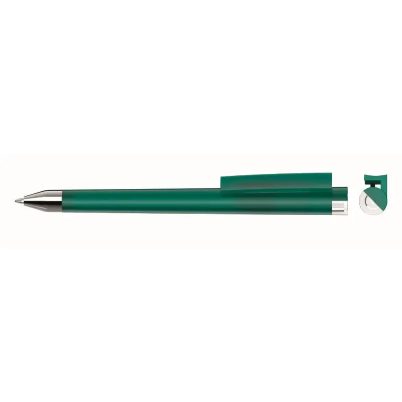Geos Frozen Si Dunkelgrüner Drehkugelschreiber: Eleganter Stift für präzise Schreibarbeiten