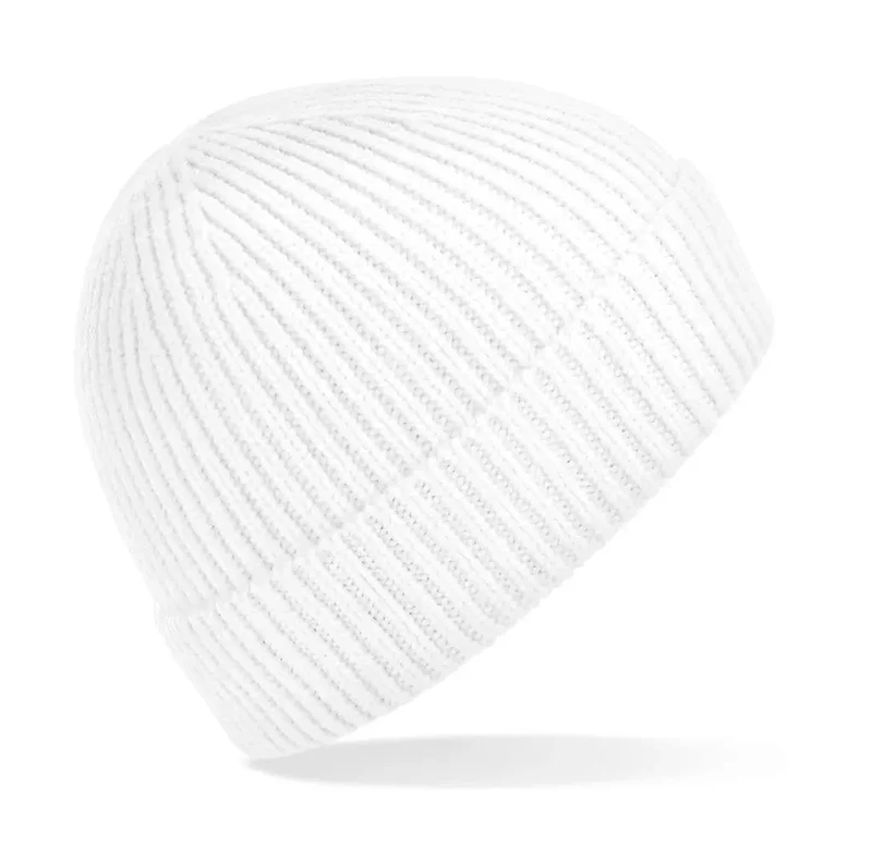 Engineered Knit Ribbed Beanie