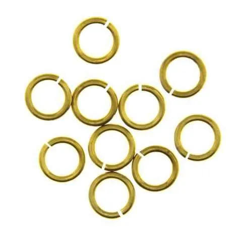 Schmuckanhänger Ring Rund Messingfarben – Metallanhänger AN-97