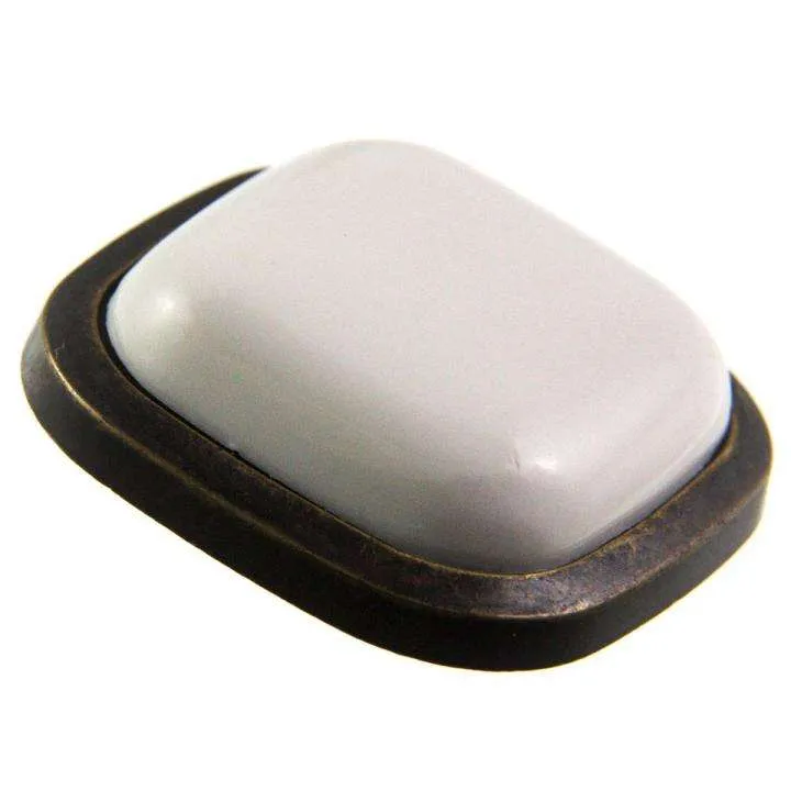 Schmuckknopf Altgold Weiß – Kunststoffknopf SK-90