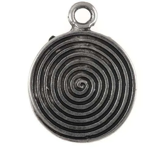 Schmuck Anhänger Schnecke Schwarz – Metallanhänger AN-7