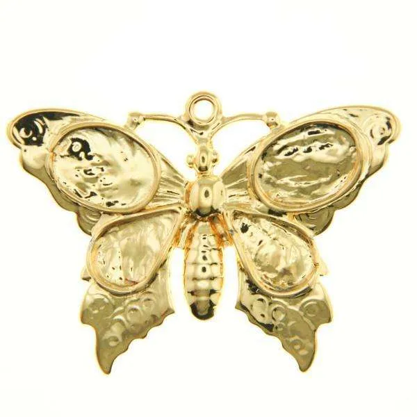 Schmuckanhänger Schmetterling Goldfarben – Metallanhänger AN-62