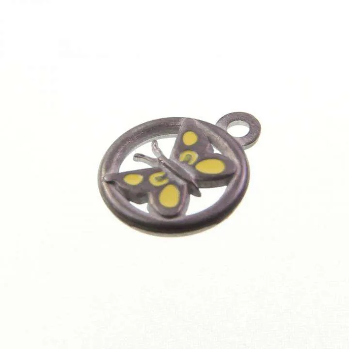 Schmuck Anhänger Schmetterling Silberfarben – Metallanhänger AN-108