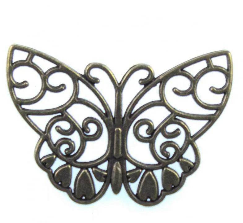 Schmuck Anhänger Schmetterling Altgold – Metallanhänger AN-53