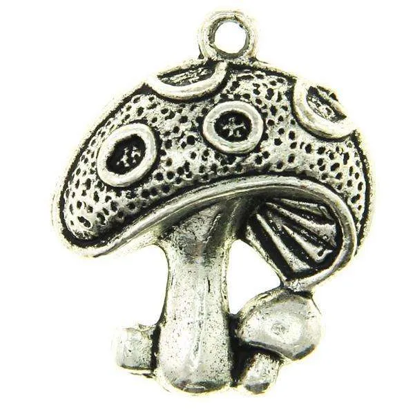 Schmuck Anhänger Pilz Silberfarben – Metallanhänger AN-93