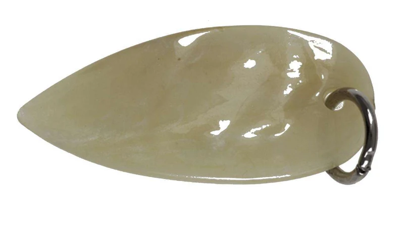 Schmuck Anhänger Blatt Beige – Perlmuttanhänger AN-50