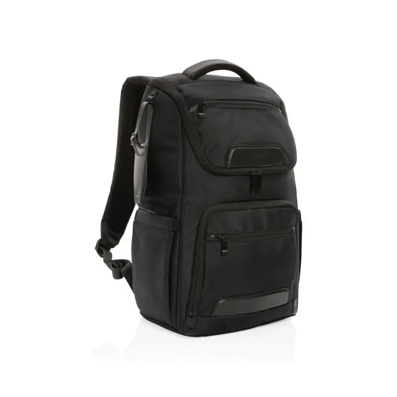 Swiss Peak AWARE™ RPET Voyager 15.6 Laptop-Rucksack, Schwarz