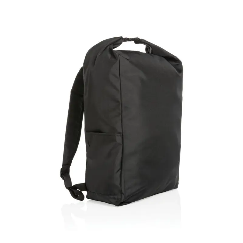 Impact AWARE™ RPET Rolltop-Rucksack – Basic Schwarz