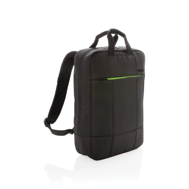 Soho Business RPET 15.6 Laptop-Rucksack - Öko-Freundlich - Schwarz/Grün