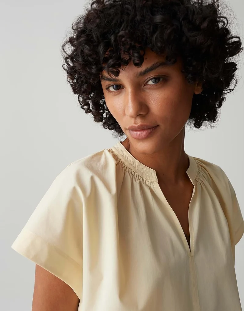 Opus Kurzarmtuniken Beige