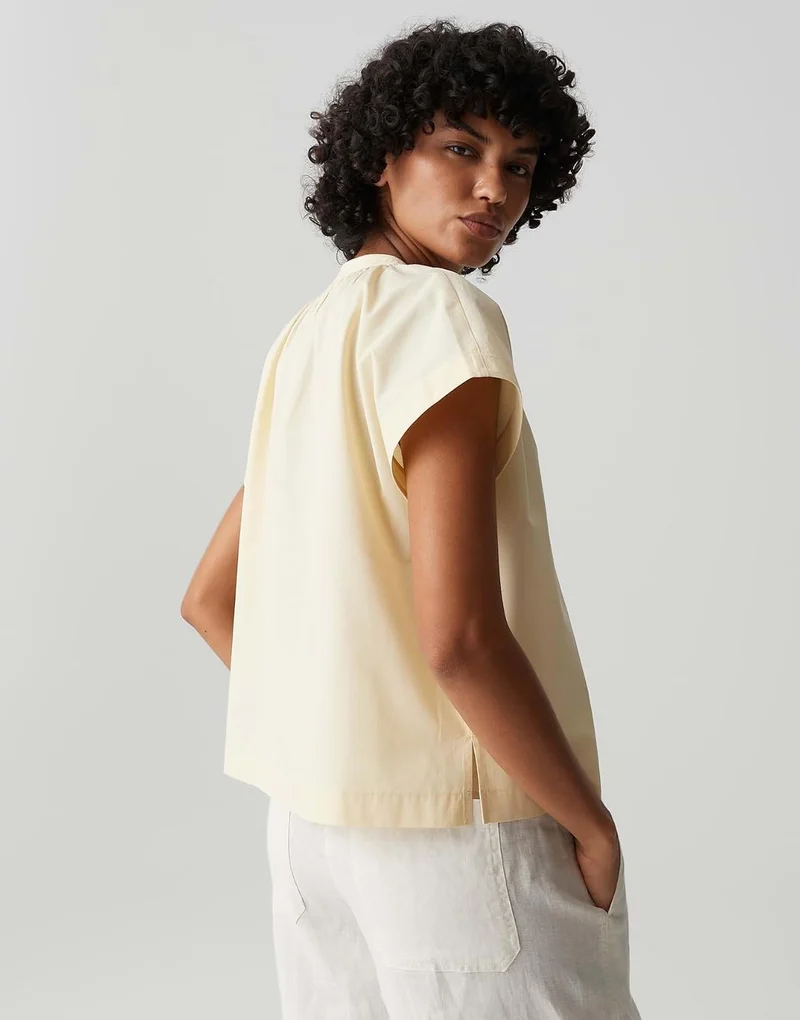 Opus Kurzarmtuniken Beige