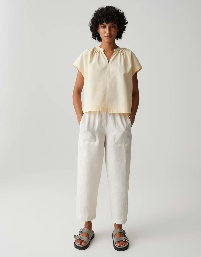 Opus Kurzarmtuniken Beige
