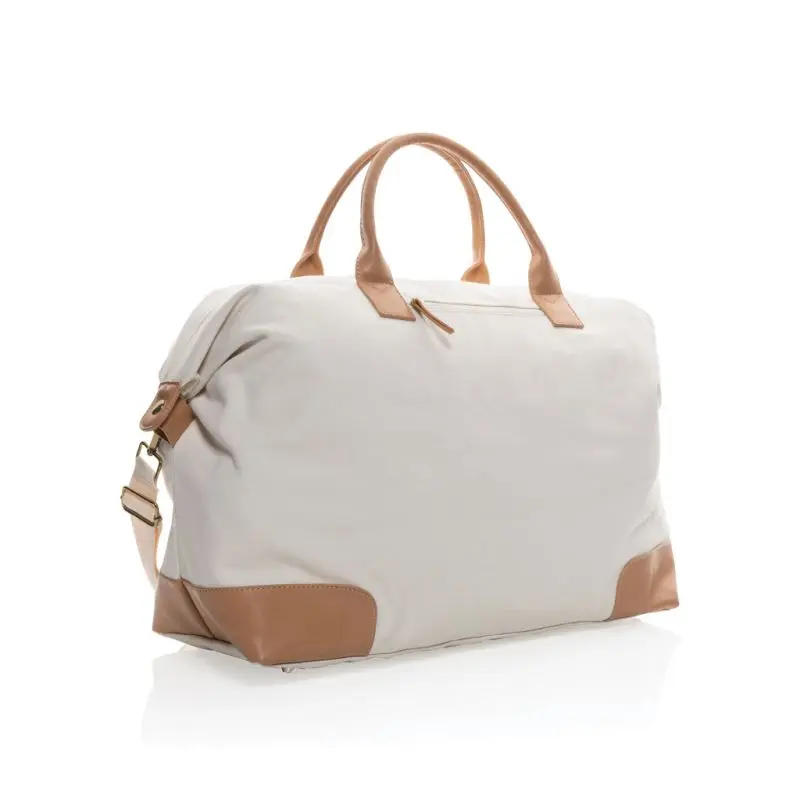 Impact AWARE™ 16 oz. rCanvas große Wochenendtasche, Off White, Stilvoll und Nachhaltig für Kurztrips