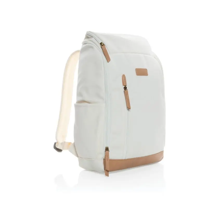 Impact AWARE™ Recycelter Canvas Laptop-Rucksack 15, Off-White