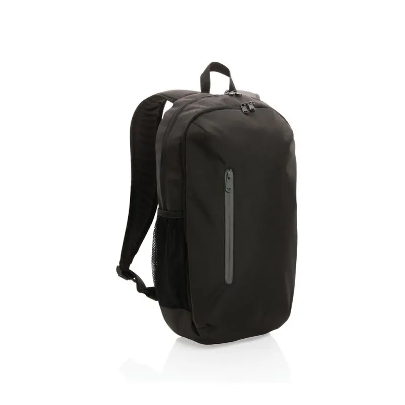 Impact AWARE™ 300D RPET Casual-Rucksack – Schwarz-Grau Mix
