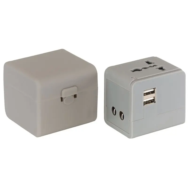 TRAVEL MATE Reiseadapter in Grau – Universal, Robust & Effizient