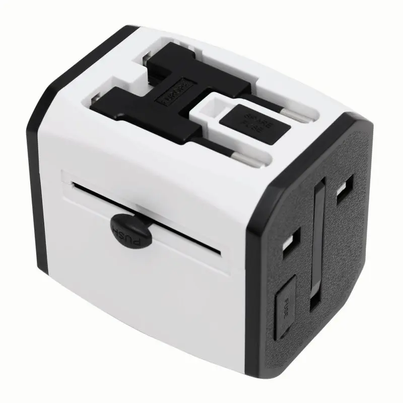 Universal-Reiseadapter TRAVEL POWER – Praktisch & Kompakt – Weiß