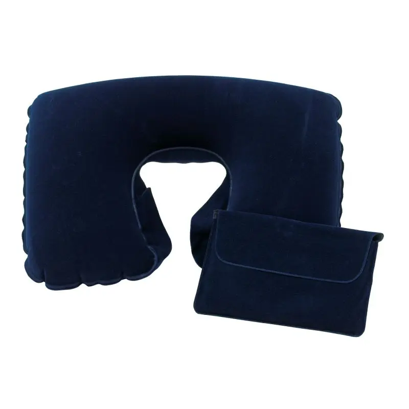 Aufblasbares Nackenkissen COMFORTABLE in Blau - Ideal für Reisen