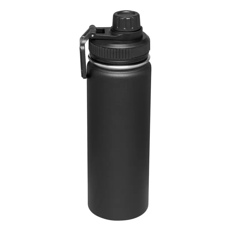 Vakuum-Isolierflasche ARMY STYLE – Schwarze Thermoflasche für den robusten Einsatz