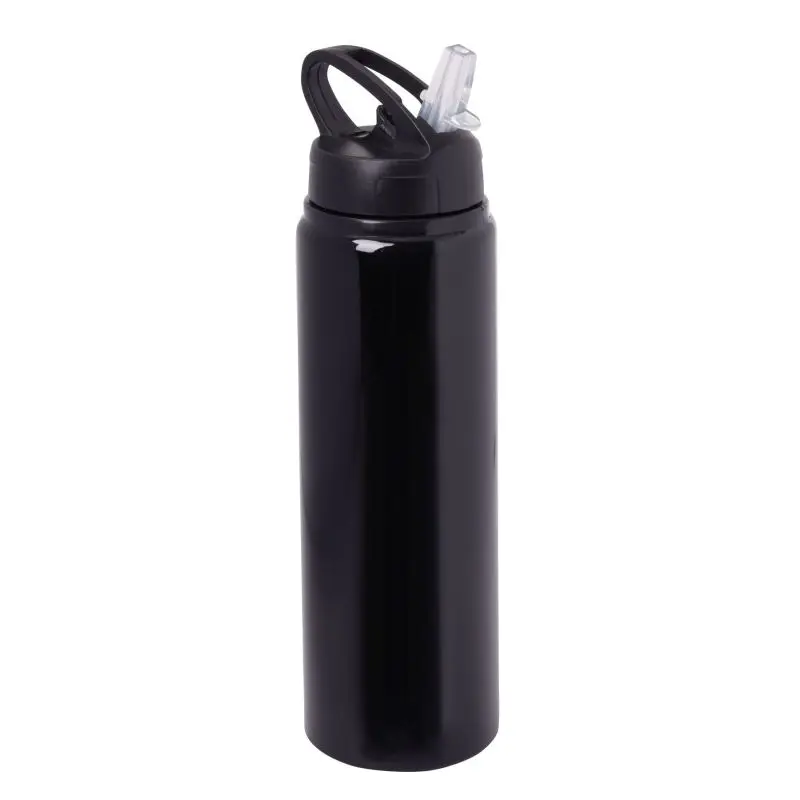 SPORTY TRANSIT Aluminium Trinkflasche 650ml in Schwarz - Stilvoll unterwegs