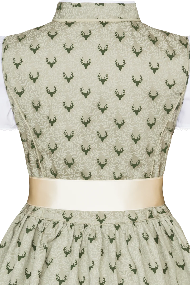 Kinderdirndl mit Bluse und Hirschmuster