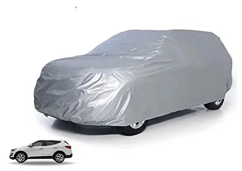 XXL Autoschutzhülle SUV groß Auto Abdeckung - Car Cover - Autoplane Silber Hülle Plane wasserdicht - für alle Arten von PKW / KFZ Autoabdeckung Abdeck