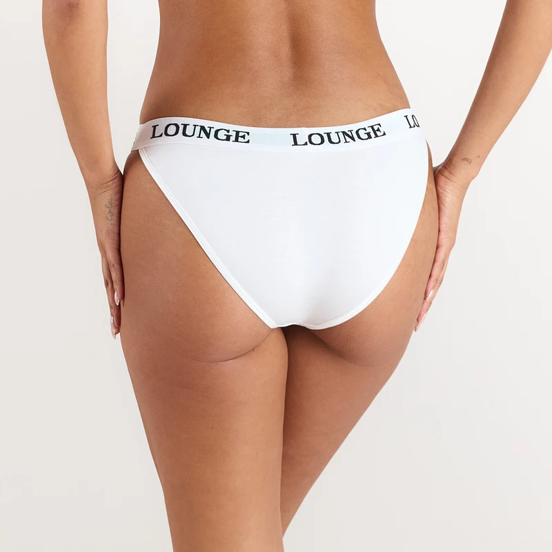 Bamboo Triangle Slip - Ganz Weiß
