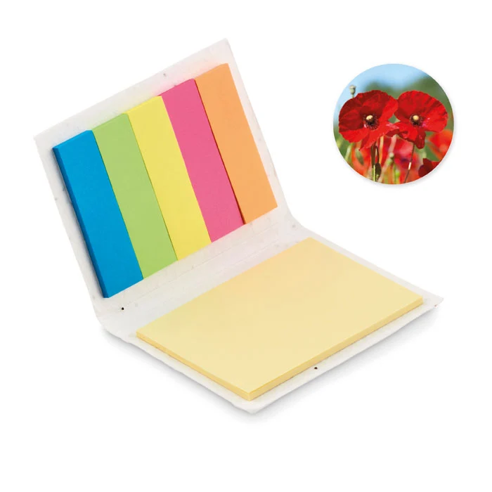 Haftnotizblock aus Samenpapier