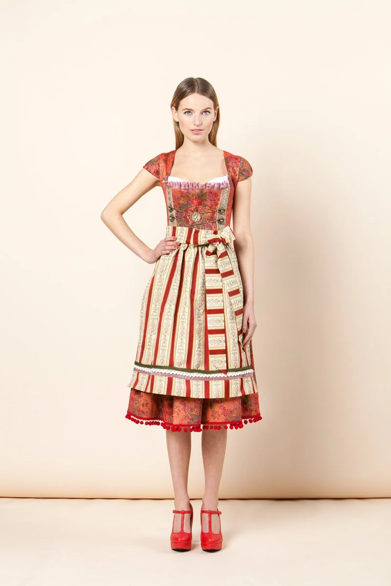 DIRNDL VINTAGE GOBELIN STRETCH ROT