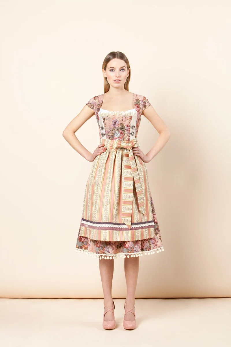 DIRNDL VINTAGE GOBELIN STRETCH ROSE