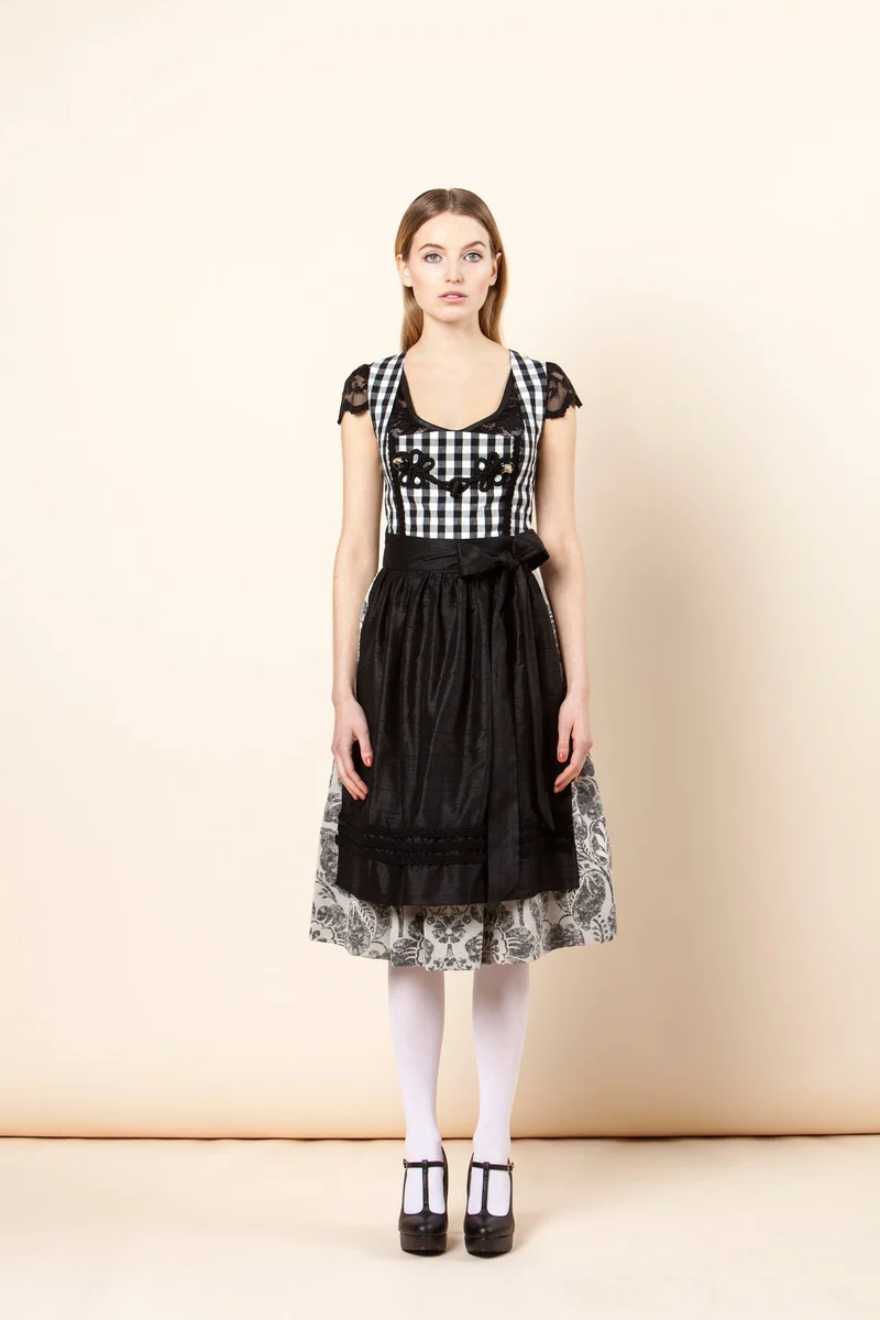 DIRNDL COCO MADEMOISELLE SCHWARZ/WEISS