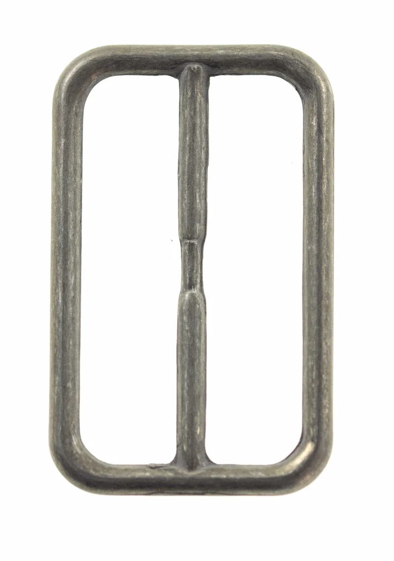 Gurtschieber Schiebeschnalle Altsilber 34 mm – Metallschnalle SM-57