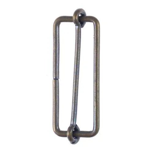 Schiebeschnalle Gurtschieber Messingfarben 40 mm – Metallschnalle SM-40