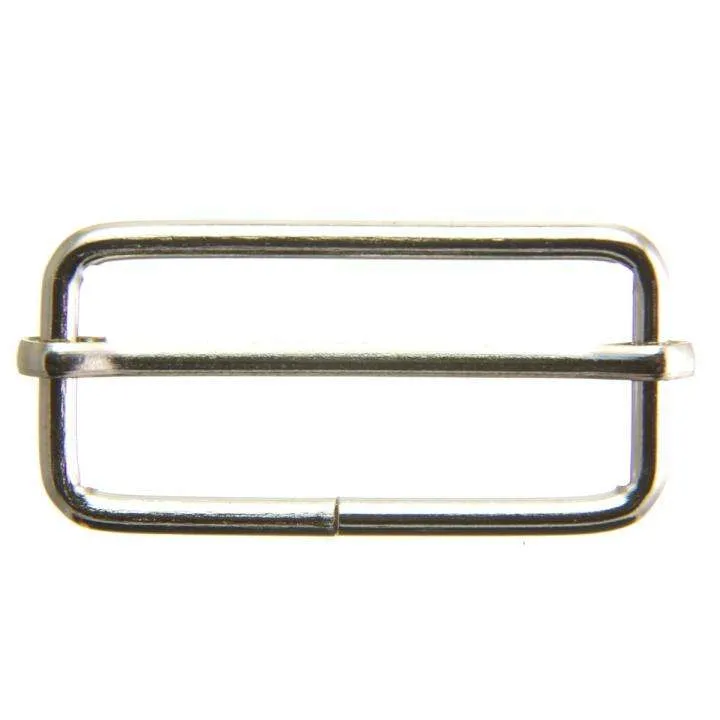 Gurtschieber Schiebeschnalle Nickel matt 40 mm – Metallschnalle SM-140