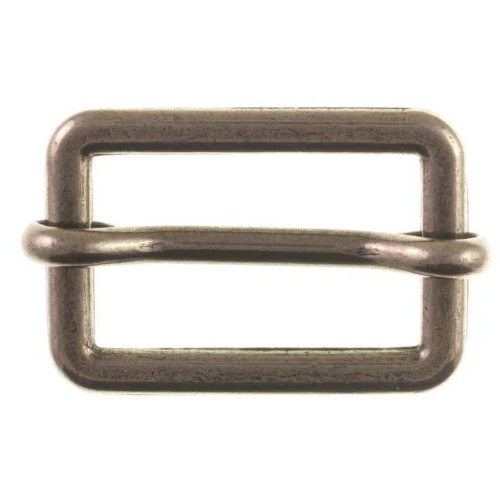 Schiebeschnalle Gurtschieber Altsilber – Metallschnalle SM-115