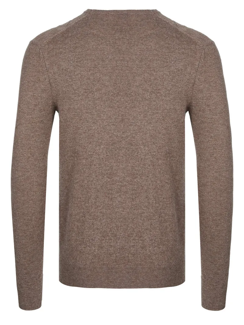Malo Optimum Kaschmir Pullover braun